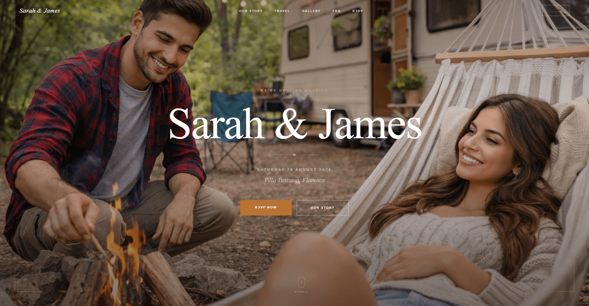 The Wedding Website That Transforms With Your Big Day